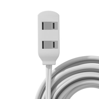 Image showing  CordMax 3-Outlet Indoor Extension Cord 15 Ft. white