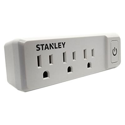 Image showing  PlugMax ECO Grounded Wall Tap, 3 Outlets with On/Off Switch