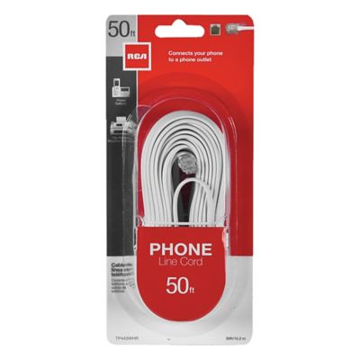 Image showing  Rounded Phone Line Cord 50 ft.