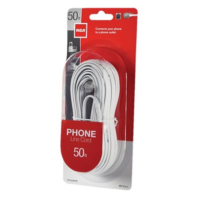 Image showing  Rounded Phone Line Cord 50 ft.