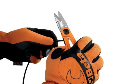 Image showing  Electrician's Scissors, Micro-teeth, Cable Cutting Groove, Crimping for Tube Terminals