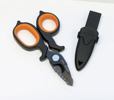 Image showing  Electrician's Scissors, Milling Profile, DLC-Coated Stainless Steel