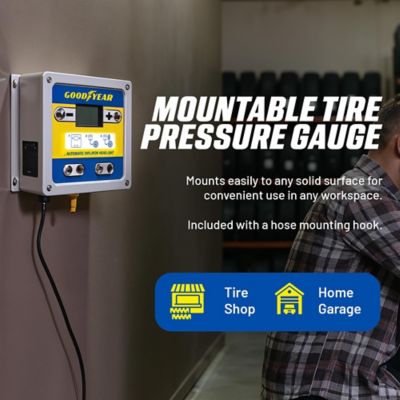 Image showing 5 th Goodyear Tire Pressure Gauge LCD Display Inflator Wall Mountable Automatic