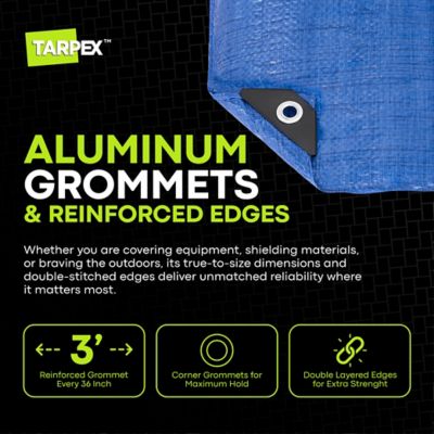 Image showing  12 ft. x 14 ft. Polyethylene Tarp, Blue