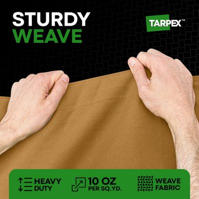 Image showing  7 ft. x 9 ft. 10 oz. Canvas Tarp, Tan