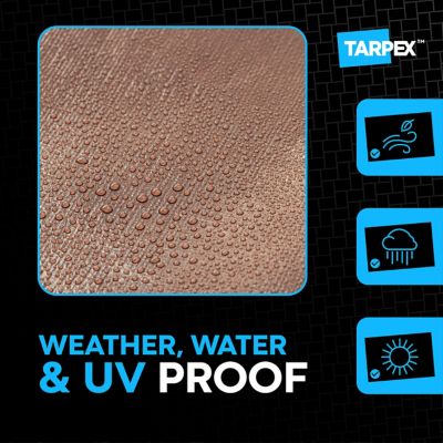 Image showing  12 ft. x 20 ft. Super Heavy-Duty 16 Mil Poly Tarp, Brown