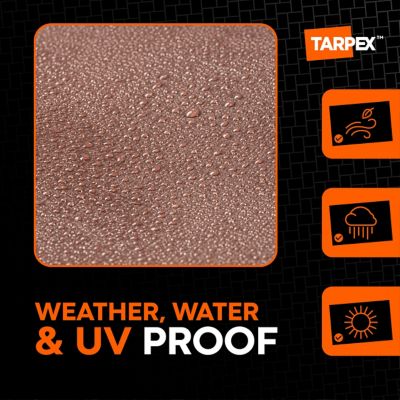 Image showing  10 ft. x 12 ft. Heavy-Duty 20 Mil Tarp, Brown/White Ultra