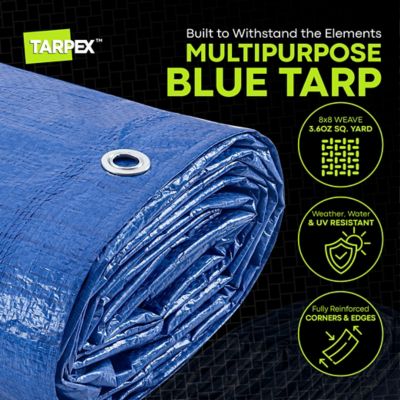 Image showing  40 ft. x 60 ft. Polyethylene Tarp, Blue