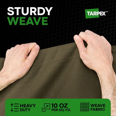 Image showing  8 ft. x 12 ft. 10 oz. Canvas Tarp, Olive Drab