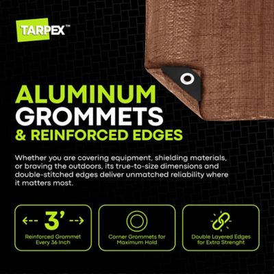 Image showing  12 ft. x 20 ft. Polyethylene Tarp, Brown