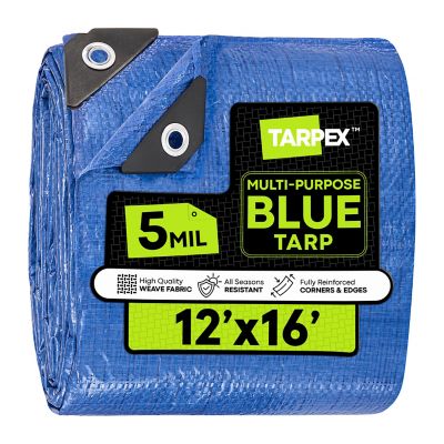 Tarpex 12 ft. x 16 ft. Polyethylene Tarp, Blue