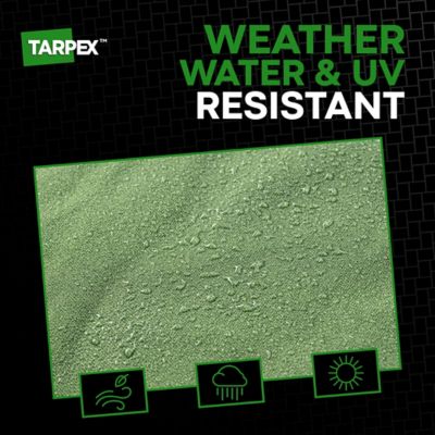 Image showing  12 ft. x 16 ft. 10 oz. Canvas Tarp, Green