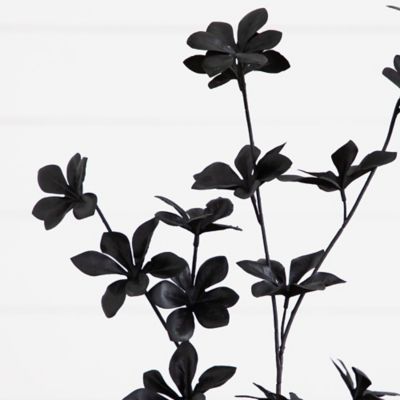 Image showing  4 ft. Artificial Halloween Black Enkianthus Tree