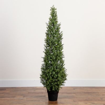 Image showing  5 ft. UV Resistant Artificial Boxwood Topiary Tree (Indoor/Outdoor)