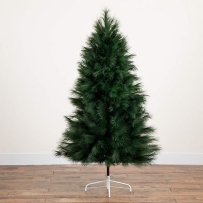 Image showing  6 ft. Artificial Green Pampas Grass Christmas Tree