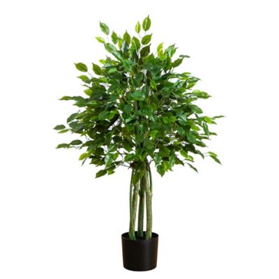 Nearly Natural 3.5 ft. UV Resistant Artificial Ficus Tree (Indoor/Outdoor)