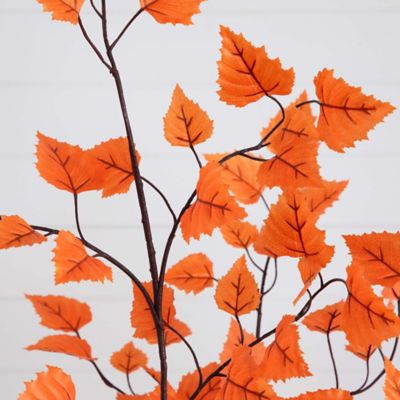 Image showing  6 ft. Autumn Paper Birch Artificial Fall Tree
