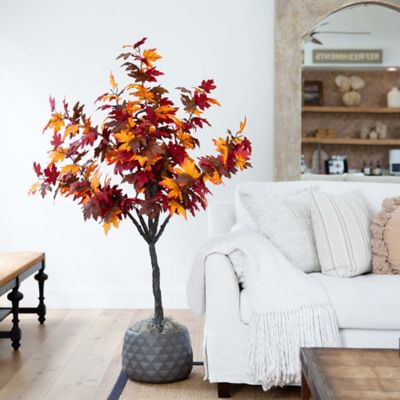 Image showing  5 ft. Autumn Smoky Maple Artificial Fall Tree