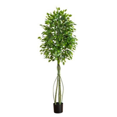 Nearly Natural 6.5 ft. UV Resistant Artificial Ficus Tree (Indoor/Outdoor)
