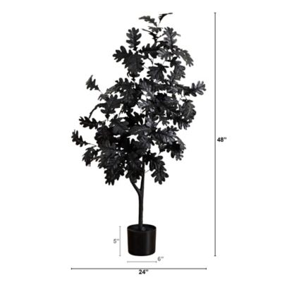 Image showing  4 ft. Artificial Halloween Black Oak Tree
