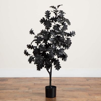 Image showing  4 ft. Artificial Halloween Black Oak Tree