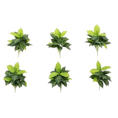 Nearly Natural 19 in. Artificial Dieffenbachia Plant - Set of 6