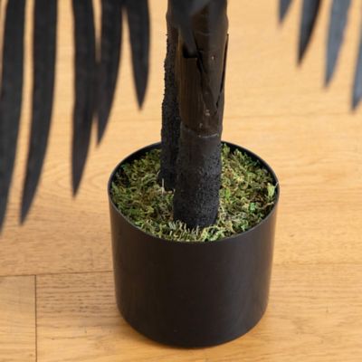Image showing  4 ft. Artificial Halloween Black Golden Cane Tree