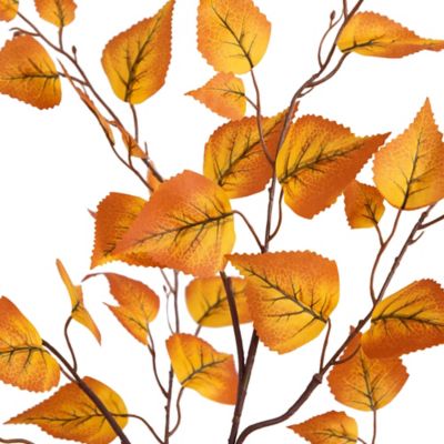 Image showing  4 ft. Autumn Birch Leaf Artificial Fall Tree