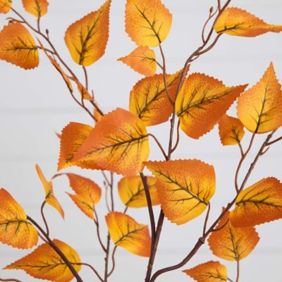 Image showing  4 ft. Autumn Birch Leaf Artificial Fall Tree