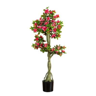 Nearly Natural 4 ft. UV Resistant Artificial Azalea Tree (Indoor/Outdoor)