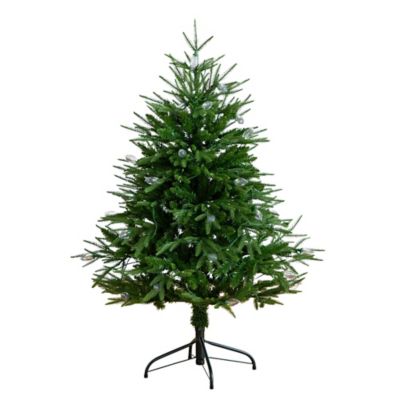 Nearly Natural 4 ft. Pre-Lit Artificial Luxembourg Pine Christmas Tree with 120 Multicolored Traditional Bulb LED Lights