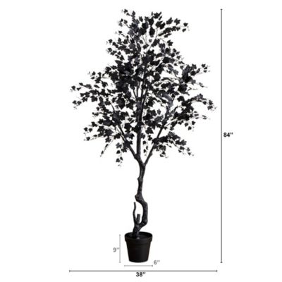 Image showing  7 ft. Artificial Halloween Black Maple Tree