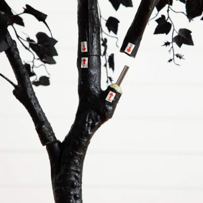 Image showing  7 ft. Artificial Halloween Black Maple Tree