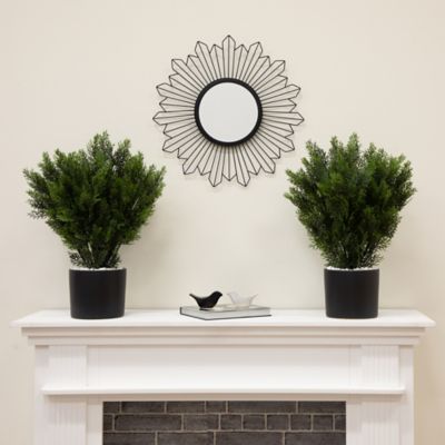 Image showing  2 ft. Artificial Cedar Tree UV Resistant (Indoor/Outdoor) - Set of 2