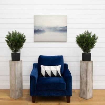 Image showing  2 ft. Artificial Cedar Tree UV Resistant (Indoor/Outdoor) - Set of 2