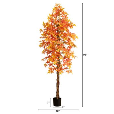 Image showing  8 ft. Autumn Deluxe Maple Artificial Fall Tree