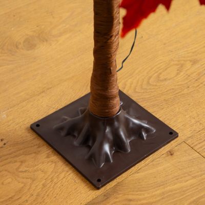 Image showing  4 ft. Pre-Lit Autumn Weeping Maple Artificial Fall Tree with 180 Warm White LED Lights