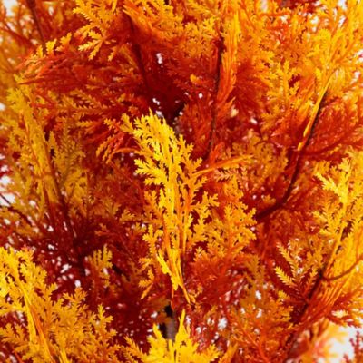 Image showing  4 ft. UV Resistant Autumn Artificial Fall Cedar Tree (Indoor/Outdoor)
