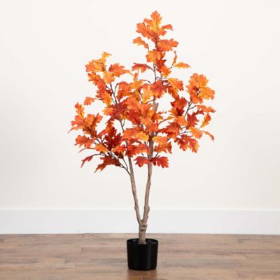 Image showing  4 ft. Autumn Oak Artificial Fall Tree