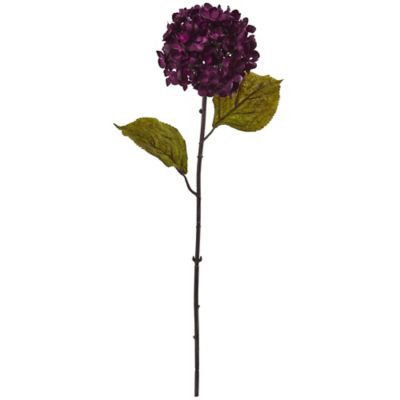 Nearly Natural 22 in. Fall Hydrangea Artificial Flower (Set of 6)