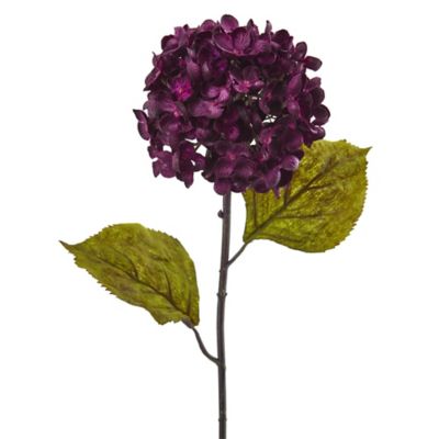 Image showing  22 in. Fall Hydrangea Artificial Flower (Set of 6)