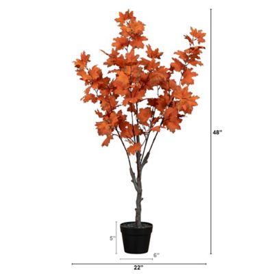 Image showing  4 ft. Autumn Smoky Maple Artificial Fall Tree