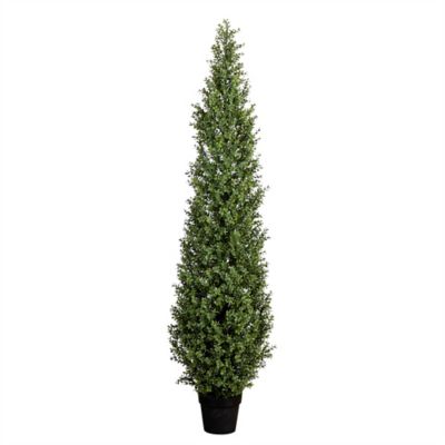 Nearly Natural 6 ft. UV Resistant Artificial Boxwood Topiary Tree (Indoor/Outdoor)