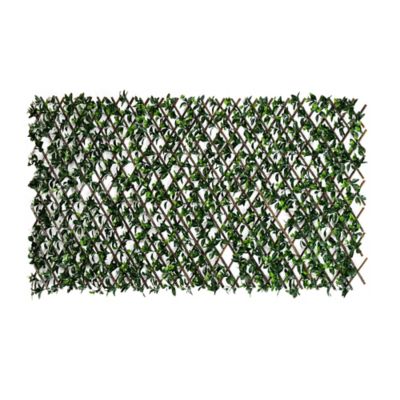 Nearly Natural 40 in. x 80 in. UV Resistant Artificial Gardenia Expandable Privacy Fence Screen (Indoor/Outdoor)