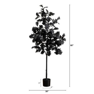 Image showing  5 ft. Artificial Halloween Black Oak Tree