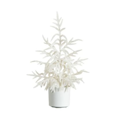 Nearly Natural 2 ft. Artificial Real Touch White Norfolk Island Pine Christmas Tree with Natural Look