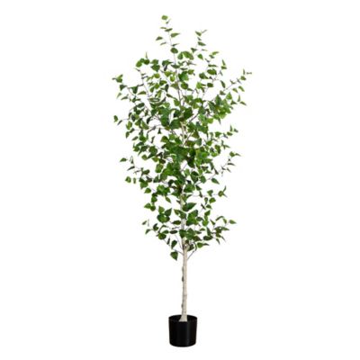 Nearly Natural 7 ft. Artificial Birch Tree