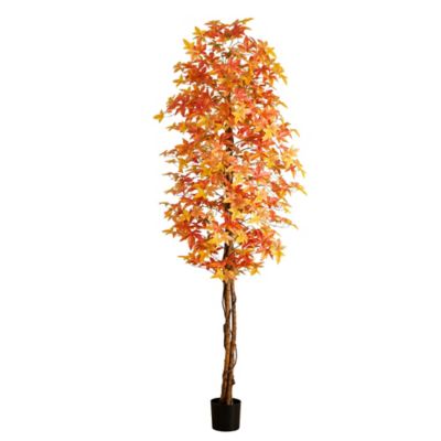 Nearly Natural 9 ft. Autumn Deluxe Maple Artificial Fall Tree