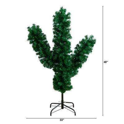 Image showing  4 ft. Artificial Cactus Christmas Tree