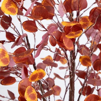 Image showing  8 ft. Pre-Lit Grand Autumn Eucalyptus Artificial Fall Tree with 540 Warm White LED Lights